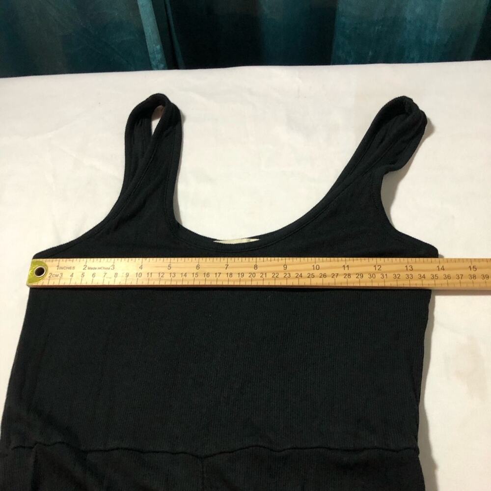 Marine layer Lexi rib sun-in scoop neck dress black S modal stretchy minimalist - Picture 11 of 13